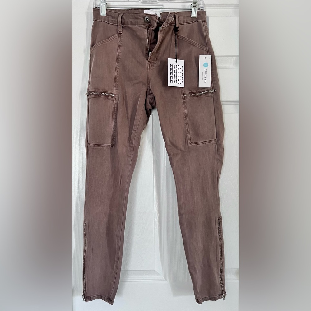 New skinny cargo pants